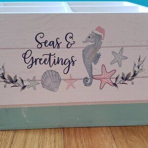 Coastal Beach Home Christmas Kitchen Caddy